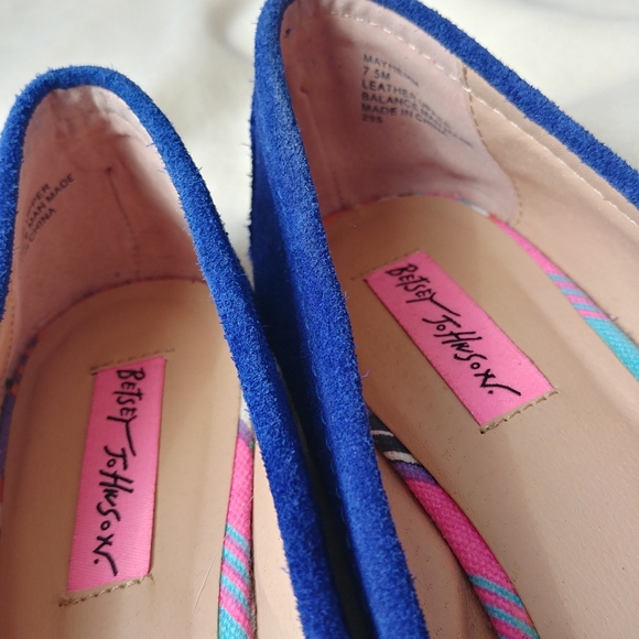 Betsey Johnson flats loafers blue Size 7 - Picture 3 of 7
